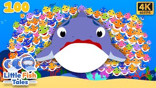 100 Sharks Song | Nursery Rhymes | Little Fish Tales | #fish #babyshark