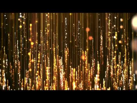 Fountain of Golden Sparks | Glitter | Shimmer | Background | Screensaver