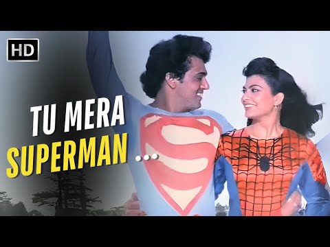 Tu Mera Superman | Mohammed Aziz | Sadhana Sargam | Dariya Dil (1988) | Govinda | Kimi Katkar