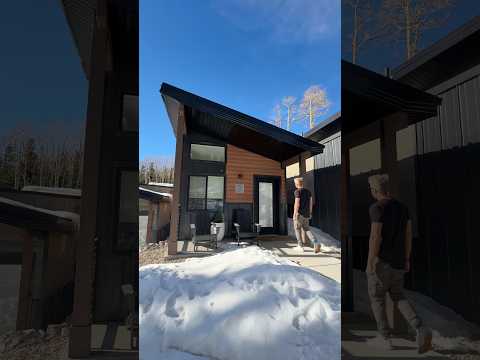 Touring a cottage style PREFAB HOME with triple bunks and a loft!  #prefabhomes #hometour