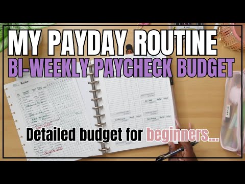 PAYDAY ROUTINE | DETAILED BI-WEEKLY PAYCHECK BUDGET FOR BEGINNERS