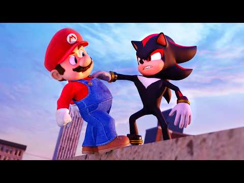 Super Mario vs Shadow to save Luigi epic battle 3D