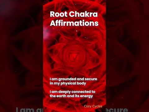 Root Chakra (Muladhara) Affirmations @CozyCycles ✨❤️🙏 Light & Love 🙏❤️✨