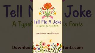 Tell Me A Joke Typeface by Misti's Fonts #font #handmadefont #typeface #freefonts