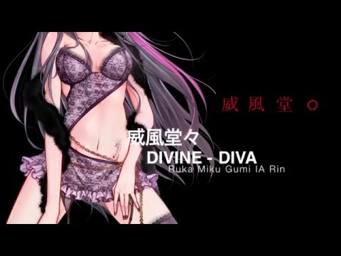 【ルカミクグミIAリン】威風堂々【オリジナルver, 梅とら】