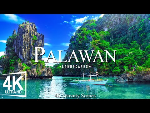 4K Palawan - The Pristine Beaches and Crystal Clear Waters of the Philippine Paradise