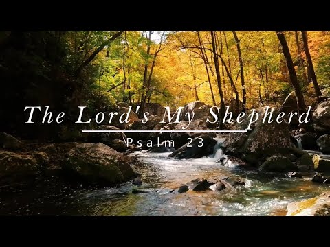 The Lord's My Shepherd | Psalm 23 | Relaxing Piano Hymn with Lyrics