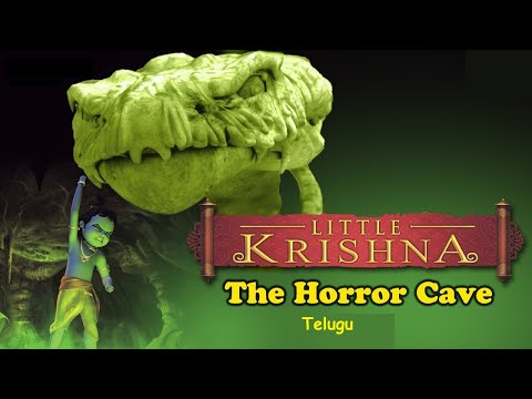 Little Krishna Telugu | Aghasura Vadha | The horror cave