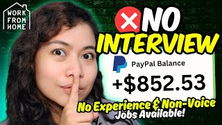 FINALLY! 7 ONLINE JOBS: NO INTERVIEW | NON-VOICE & NO EXPERIENCE REQUIRED | Work From Home 2025