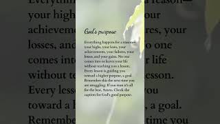 God’s purpose #godspurpose #godgotyou #coveredunderthebloodofjesus #godlovesyou