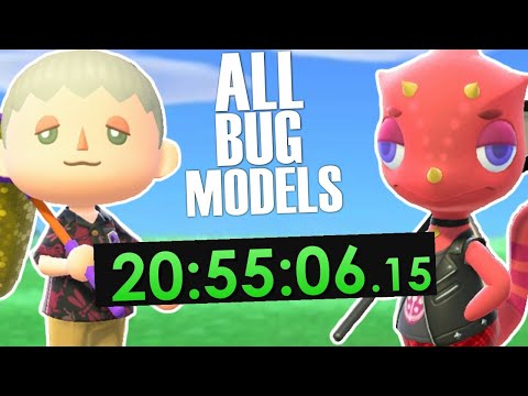 I Collected EVERY BUG MODEL in Animal Crossing New Horizons!