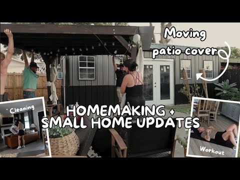 SMALL HOME UPDATES! Spend the weekend with me!  Workout • homemaking •  home vlog