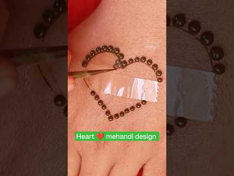 simple heart ❤️ mehandi design..#heartmehandi #Mehandi #shorts