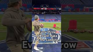 Every throw QBs will make at the NFL Combine 🎯 #NFLPartner