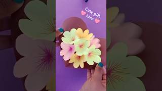 flower popup card |paper craft| easy craft|art and craft|diy | popup card#giftideas#shorts #ytshorts