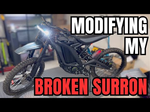 Modified my Broken Surron Light Bee X and Riding Trails