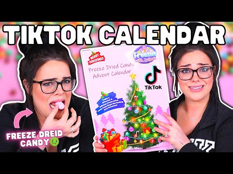 TIKTOK CANDY CALENDAR WAS A BAD IDEA!? | Freeze Dried Candy Advent Calendar