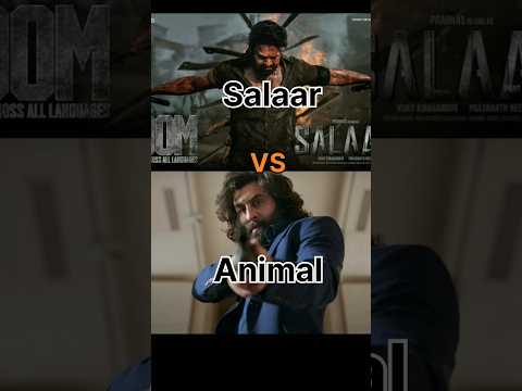 Salaar vs Animal 3 Days BOC Comparison || #salaarboxofficecollection #animal #prabhas #ranbirkapoor