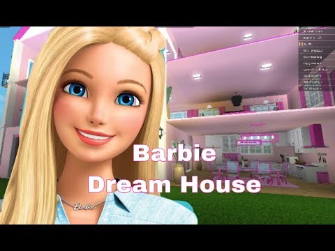 ROBLOX ] Welcome to Bloxburg,,, I made Barbie Dream House , Speedbuild and house tour