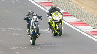 CRAZIEST MOTORBIKERS OF THE NÜRBURGRING! INSANE Fast, Dangerous & CRAZY Bikers at the Nordschleife!