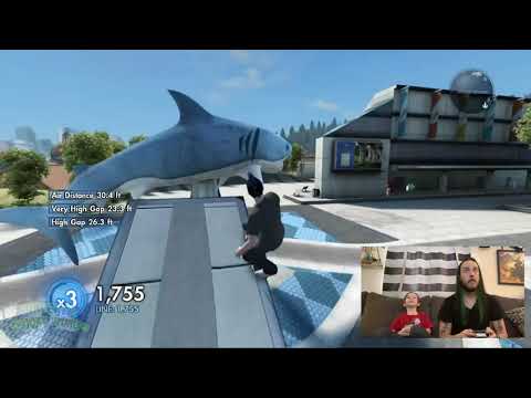 FATHER SON SKATEBOARDING VIDEO GAME TEST! / SKATE 3