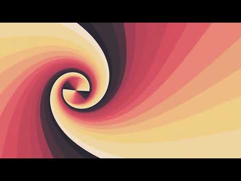 1H long relaxing satisfying Screensaver of colorful rainbow spiral Video Loop no sound, no music