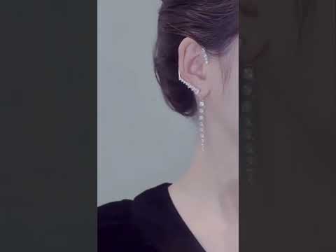 Beautiful Chain Ear Cuff Design For Girls/Women#earringstyle #viralshort #yttreandingshorts .