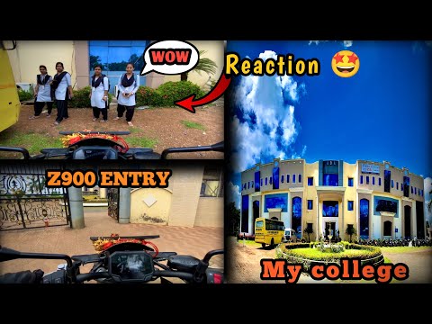 First time Z900 ra College Entry 😍 || College reaction on my Z900💖…….