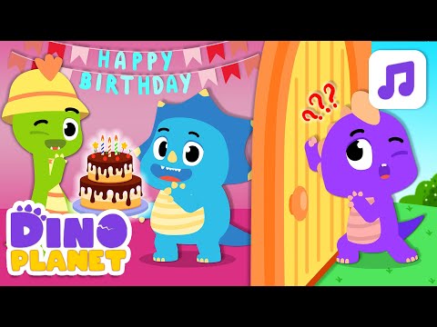 English songs for kids  ️🎉️🎊 A surprise party | Dino Cartoon Class