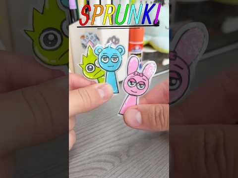 ✨Cute DIY stickers!? #sprunki #diysticker #stikers #papercraft #cutepapercraft #cutecrafts #crafts