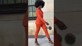 Black woman in suit👸🏾🧡 #suit #style #foryou #model #fashion #blackmodel #viral