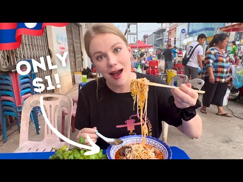 $10 Laos Street Food Challenge in Vientiane