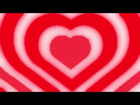 White and Red Y2k Neon LED Lights Heart Background || 10 Minutes Looped HD