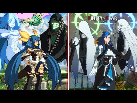 GUILTY GEAR STRIVE - QUEEN DIZZY  Animation Comparison - Xrd REV 2 vs STRIVE - [4K]