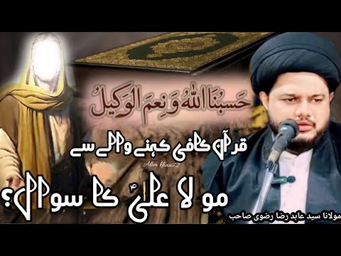 Quran ko Kafi kahne Wale Se Ali a.s Ka Sawal | Moulana Sayyed Abid Rizvi Sahab | 1446-2025