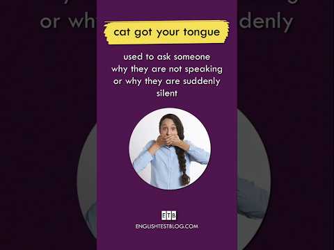 🐱🤐 Idiom: Cat got your tongue? (meaning & example)