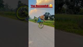 No 😱 stoppie yes 🥰 99° Wheelie #shorts #yutubeshorts #cycling