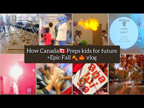 Fall in Canada| University of Waterloo Science exhibition for kids | Ana Luisa jewelry review