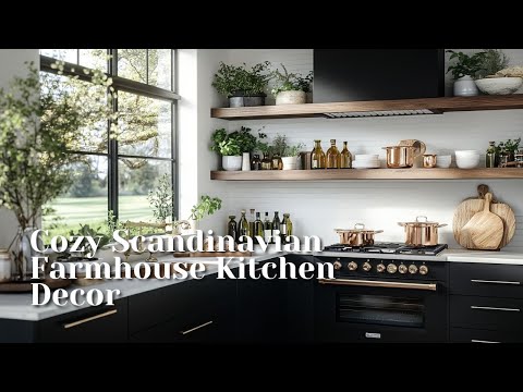 Cozy Scandinavian Farmhouse Kitchen Decor Ideas for Your Home