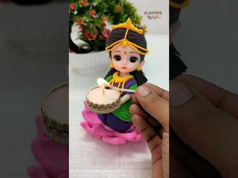 Diwali Special🪔✨🎇DIY  Candle Holder Making With Clay💕🥰 Unique Traditional Diya Stand Making🎇🪔✨🪔🪔🪔