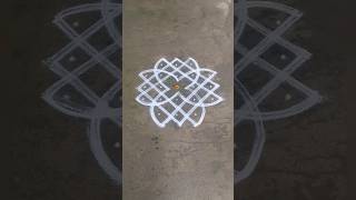 Simple and easy kolam/new kolam/small kolam/evening kolam #shorts #kolam #viralvideo #muggulu