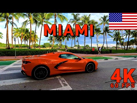 Miami Ocean Drive Part 1/2 Florida USA 4K UHD