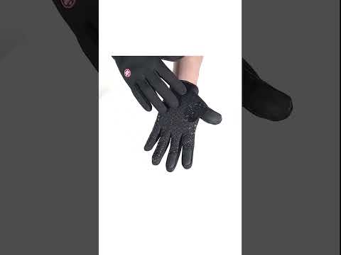 "Insulated Waterproof Touch Screen Gloves with Cozy Fleece Lining" | winterproduct #wintersolution .