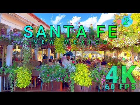 Santa Fe Walk on a Great Afternoon Part 2/2, New Mexico USA 4K - UHD