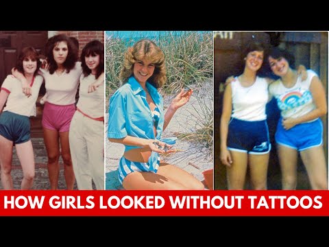 How Girls Looked Without Tattoos in the 70s & 80s?