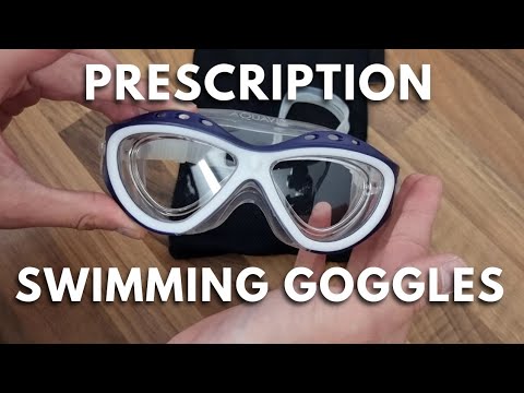 Prescription swimming goggles