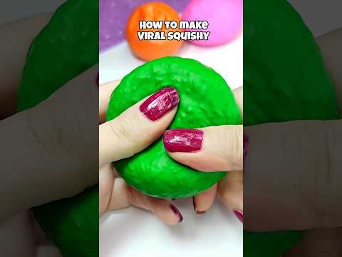 🫧Making this viral squishy?!? #squishy #shorts  #diy #craft #fidgettoys