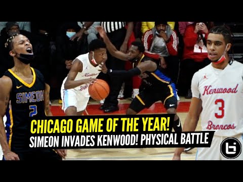 Chicago High School Basketball GAME OF THE YEAR Was Lit! SIMEON Invades KENWOOD! City's Best Guards!