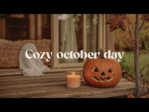 hello october 🍂🤍 enjoy quiet autumn playlist in cozy autumn day to romanticize your life and fall 🎶