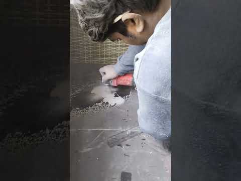 ग्रेनाइट में होल कैसे करें, how to hole granite counter video